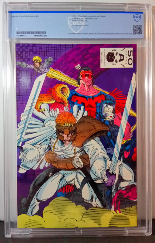 X-Force #1 CBCS 9.4 Marvel 1991 Incl's 2x NM+ Trading Card Inser dans Bandes dessinées  à Ville de Montréal - Image 4