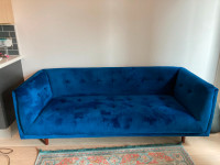 Velvet Tufted Couch - 82''
