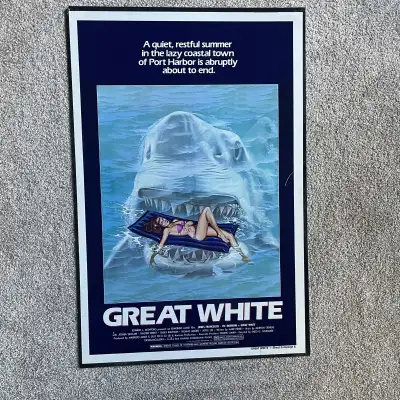 Great White Movie Poster Flexible plastic material