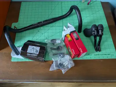 Bar end shifter set up bars new shifters bar tape stem brakes, View more