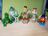 5 VINTAGE 1999 McDonald's Toy Story 2 large candy dispensers 