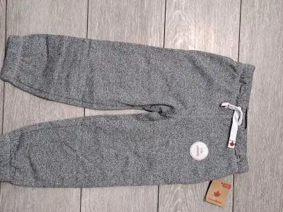 New Canadiana UNISEX TODDLER GRAY Jogger Pants; 4T, View more