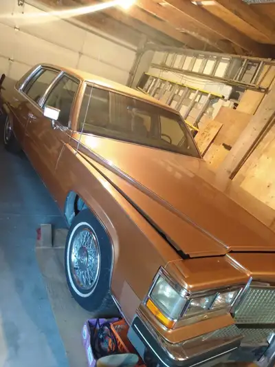 Selling 1984 Cadillac Fleetwood one of a kind very clean always in garage asking $8,000