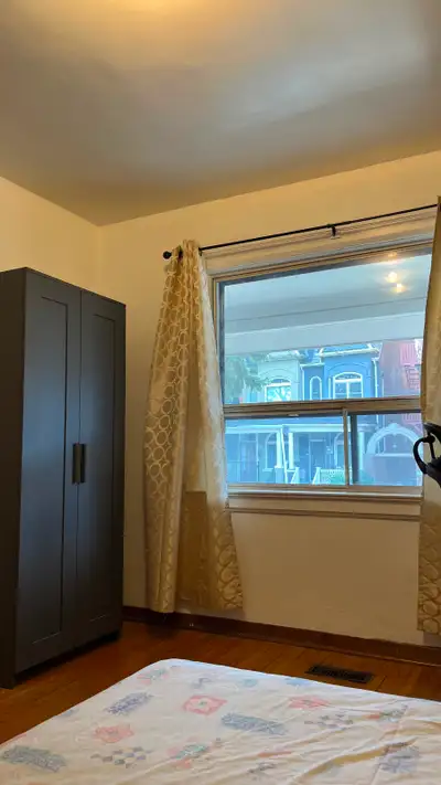 There are two nice bedrooms on the first floor in a house sharing kitchen and bathroom with other on...