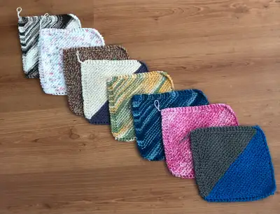 $3 each or 2/$5. Measure 8 inches by 8 inches. All different colours. Great gift idea for anyone at...