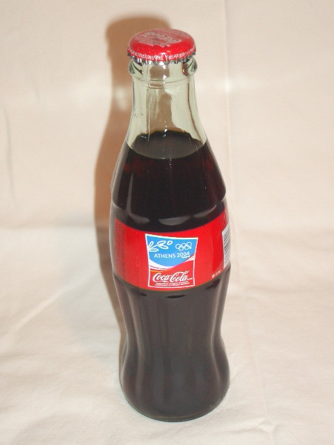 6 Pack of Full Coco Cola Glass Bottles (2004 Athens Olympics) in Arts & Collectibles in City of Toronto - Image 2