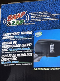 Sierra-Silverado 2019 to 2023-Snap and Zap towing mirror