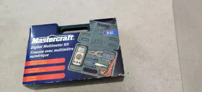 Mastercraft electrical tool set Case Mastercraft Digital 5-Function Multimeter Model# 052-0060-2 Thi...