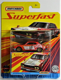 Matchbox Superfast 1/64 1971 Nissan Skyline 2000 GT Diecast Car