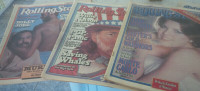 6 Rolling Stone Magazines, UK Version, 1970's, Get 6 for  $25.