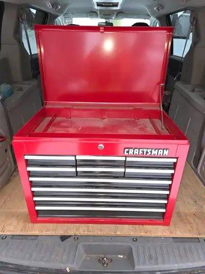 Craftsman 10 Drawers Top Toolbox Tool Chest With Key Full Depth, View more