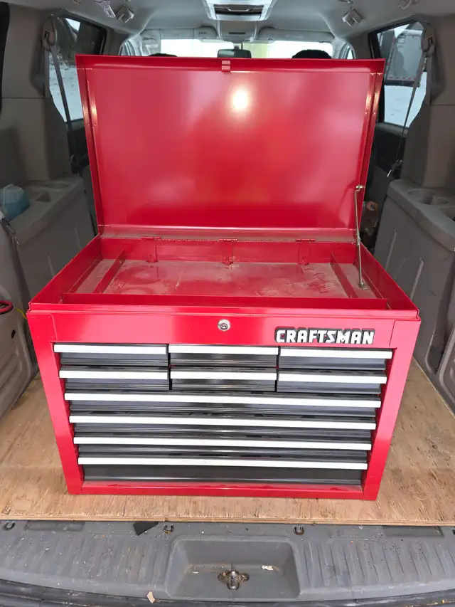 Craftsman 10 Drawers Top Toolbox Tool Chest With Key Full Depth in Tool Storage & Benches in Windsor Region - Image 2