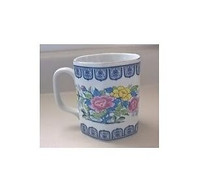 Japanese Porcelain Mug with Flowers