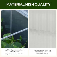 71" Cold Frame Greenhouse Aluminum Vented Easy Greenhouse Portab