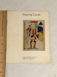  Playing cards, Victoria and Albert Museum guidebook
