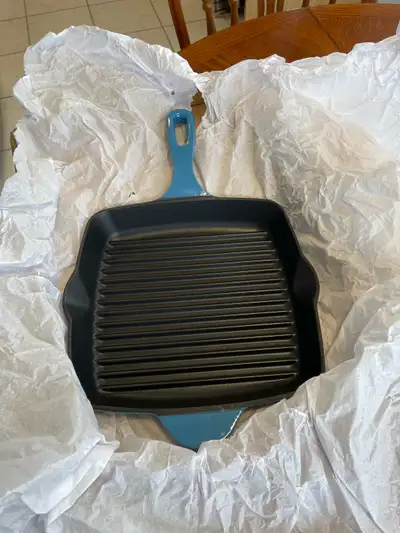 NEW CAST IRON GRILL PAN, View more