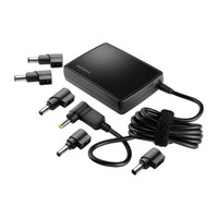 Insignia™ - Slim Universal AC Laptop Power Adapter with USB