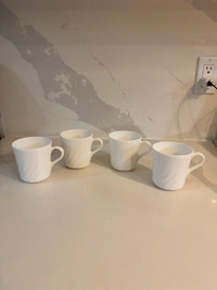 Corelle White Swirl Cups 8 oz. (set of 4)