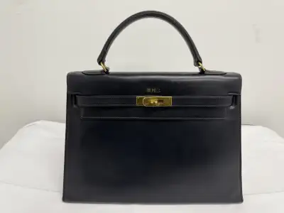 1945 Hermes Kelly 32 Bag - DE 1945 Black, View more