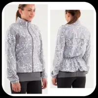 LULULEMON Travel To Track Jacket “Beachy Floral Fossil” (SIZE 8)