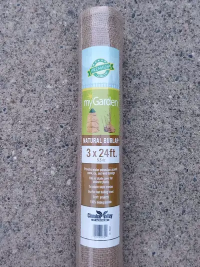 Natural Burlap Roll 3 X 24 ft. Sealed New!, View more