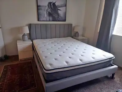 Brand new vertical line bed frame for sale, View more