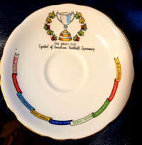 Toronto Argonauts Grey cup 1950's tea plate
