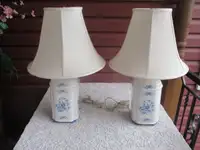 Beautiful Set of Living Room Lamps with Shades