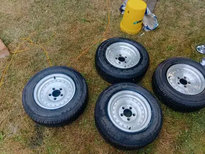 Decent shape, some blemishes, these were used on a 1980 Malibu, as mockup wheels and to keep the car...