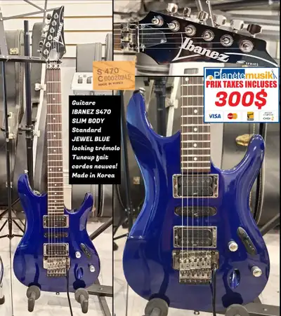 TAXES INCLUSES - Guitare électrique Ibanez S470 Standard, View more