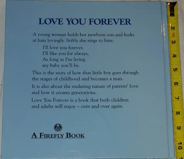 Love You Forever by Robert Munsch Large Hard Cover Book in Children & Young Adult in London - Image 3