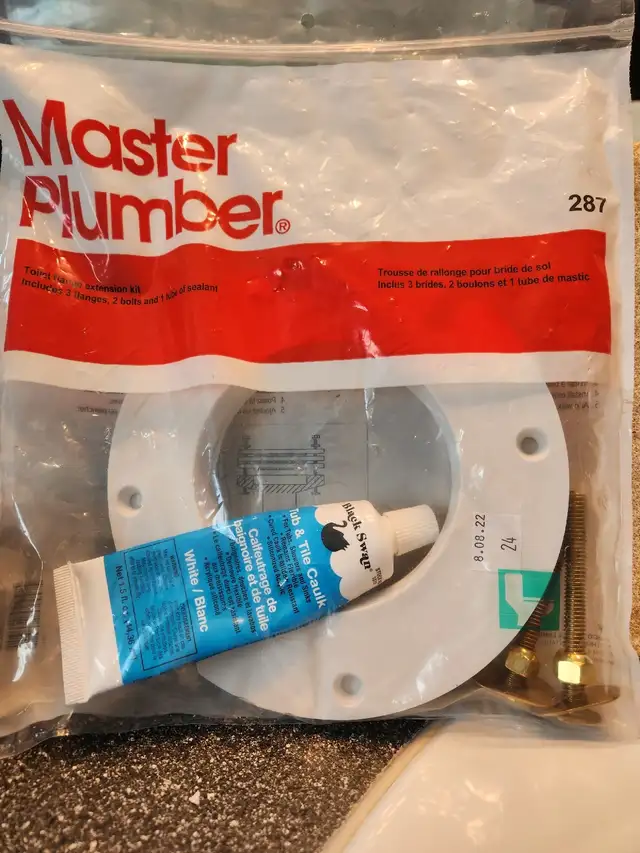 Toilet flange extender in Plumbing, Sinks, Toilets & Showers in Gatineau - Image 2