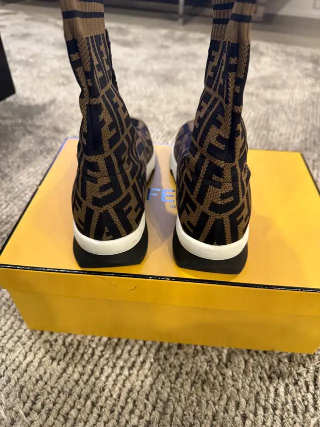 authentic Woman’s Full Fendi Rockoko High Sneaker Boot..size 36 in Women's - Shoes in City of Toronto - Image 5