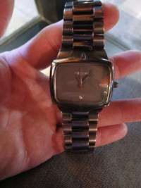 Nixon men's black stainless steel watch 