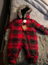 Canadiana infant snowsuit