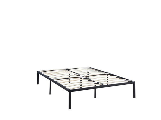 NEW Metal Platform Bed Frame Wood Slat Double Full size in Beds & Mattresses in Mississauga / Peel Region - Image 2