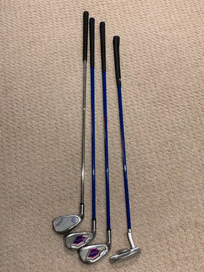 Kids left handed golf clubs for sale. Can offer a deal if also interested in the kids golf bag we ha...
