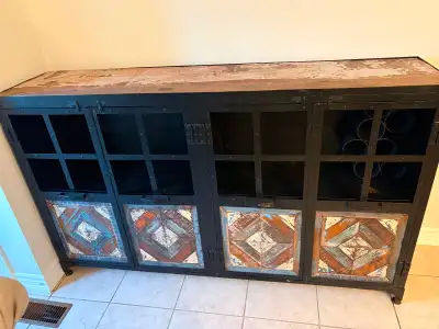 Steelside  industrial chic buffet table, View more