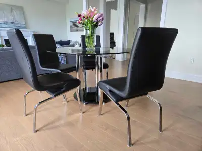 Dining Table with 4 Chairs, View more