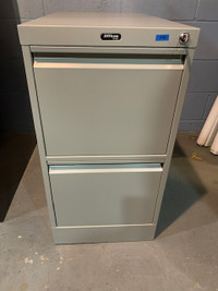 2-Drawer Metal Filing Cabinet - Beige