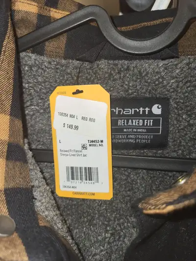 Carhartt sherpa lined shirt jacket (new), View more