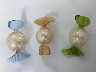 Set of three Murano glass candies, View more