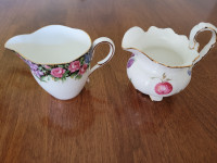vintage bone china (milk pitchers)