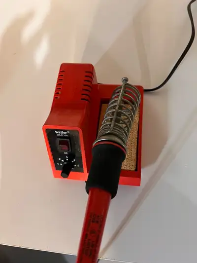 1.2E + 2 Volts (AC) 4E + 1 wattage LED Copper plated, iron tip, safety rest, pencil soldering ferrul...