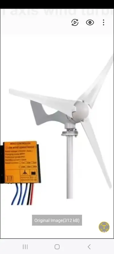 800W Horizontal Axis Wind Turbine + Charge Controller – Efficient & Reliable Power Looking for a cle...