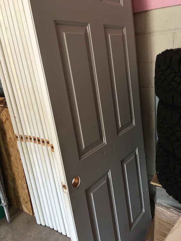 Moving Sale. Exterior steel door 30x80" , 32x 80" door only. Windows