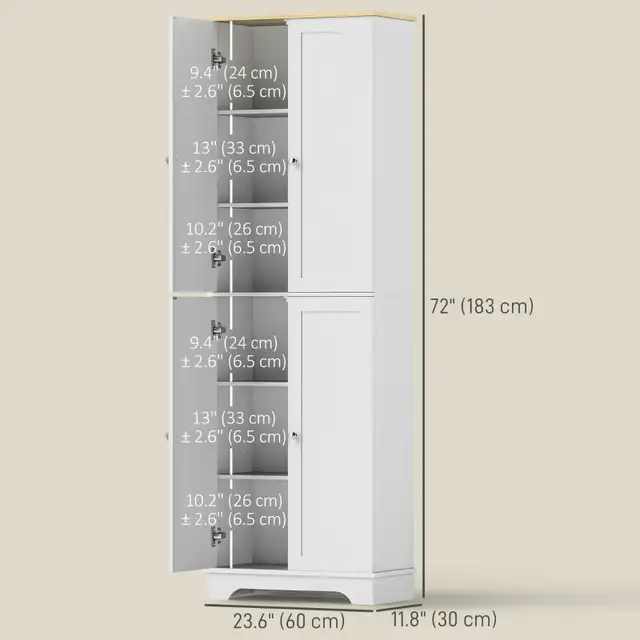 72" Tall Pantry Cabinet, Kitchen Pantry Cabinet in Hutches & Display Cabinets in Markham / York Region - Image 4