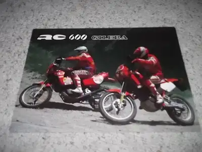 For Sale - RC 600 Gilera Motorcycle sales brochure in very good condition. This is a 4 page brochure...