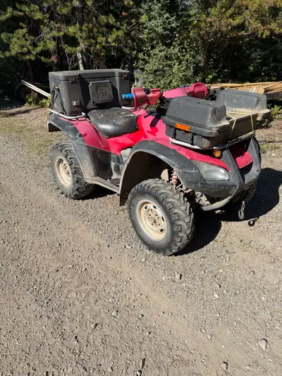 2003 rincon. Original owner. Runs good. Some spare parts. Has winch but it is not working at the mom...