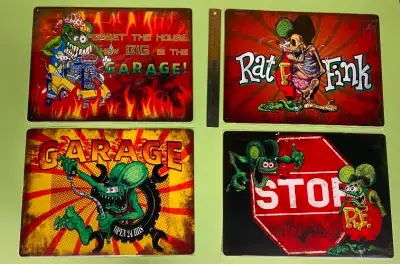 【中古】 Rat Fink / Various Artists Muscle Car MAGNET - Ratfink Style American Made Car Show Rat